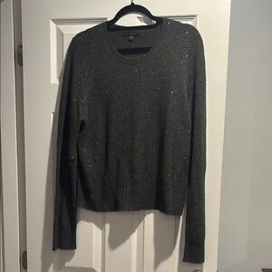 Women's Sparkly Gray Sweater
